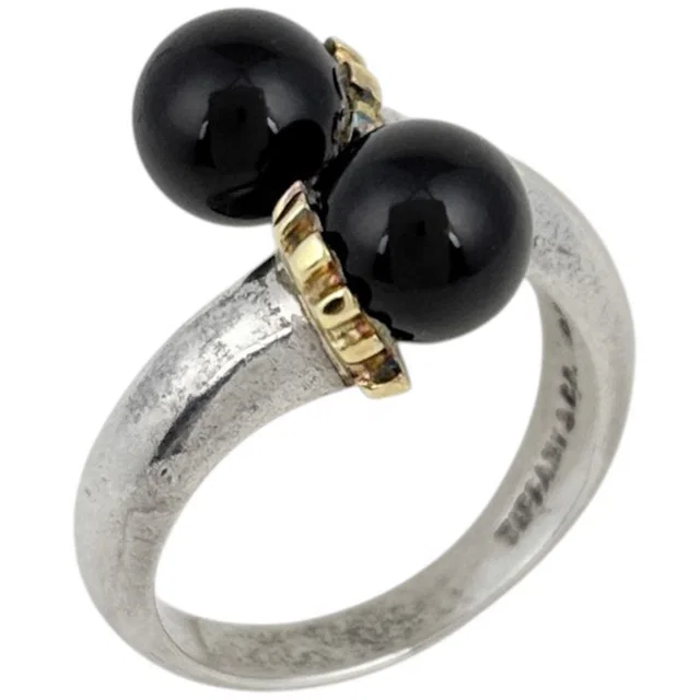 Tiffany & Co. Ring 18k Silver Onyx Black in Black from The Reluxe
