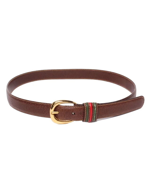 Gucci Belt Brown in Brown from The Reluxe