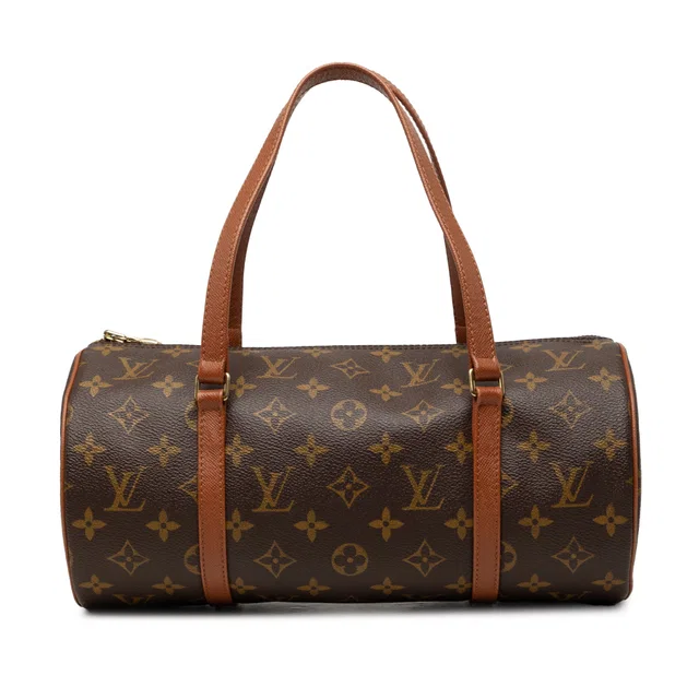 Brown Louis Vuitton Monogram Papillon 30 Handbag in Brown Coated canvas from Designer Revival