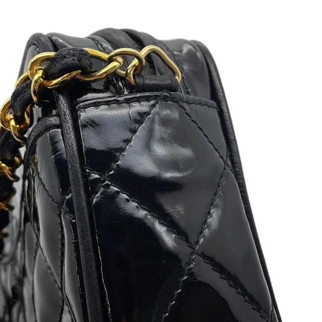 Chanel Matelasse fringed chain shoulder bag Black Patent Leather in Black Patent leather from GALLERY RARE, photo 7 of 18