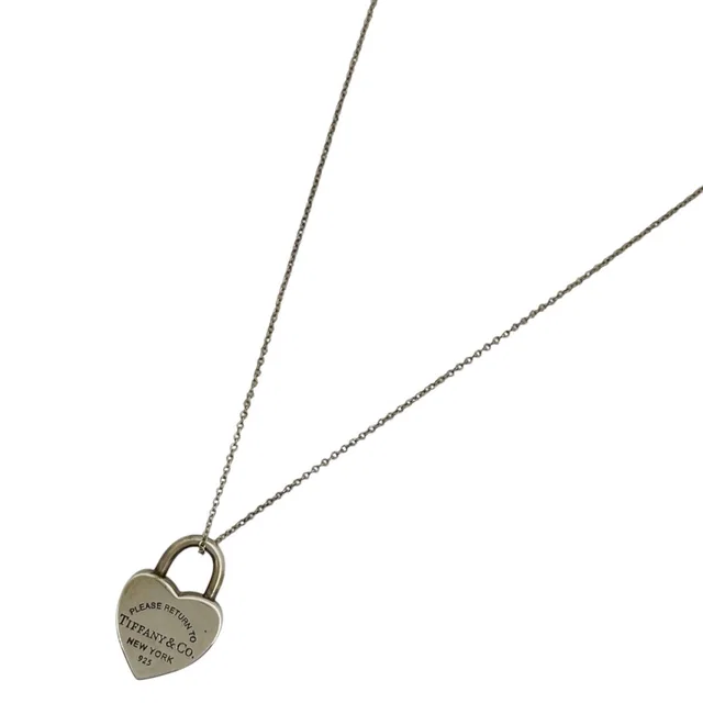 Tiffany & Co. Necklace Return to Heart Motif 925 Sterling Silver in Silver from The Reluxe
