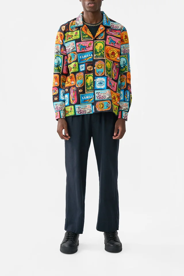 Camilla eBoutique PATCHWORK LONG SLEEVE CAMP COLLAR SHIRT SAL DO MAR from CAMILLA, photo 1 of 1