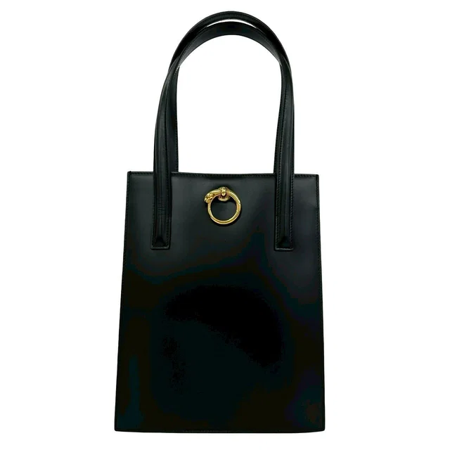 Cartier Panther Leather Tote Bag in Leather from LuxUness