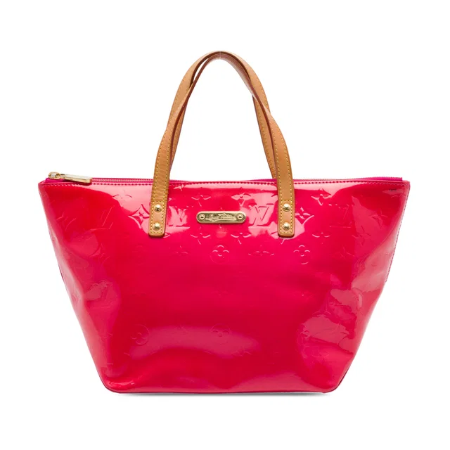 Pink Louis Vuitton Monogram Vernis Bellevue PM Handbag in Pink Leather from Designer Revival