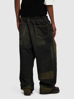 Mihara Yasuhiro Wide-leg jeans with applied details in 100% Cotton, photo 3 of 5 from LUISAVIAROMA