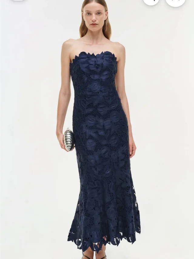 SIMKHAI Valletta Strapless in blue from Poshmark