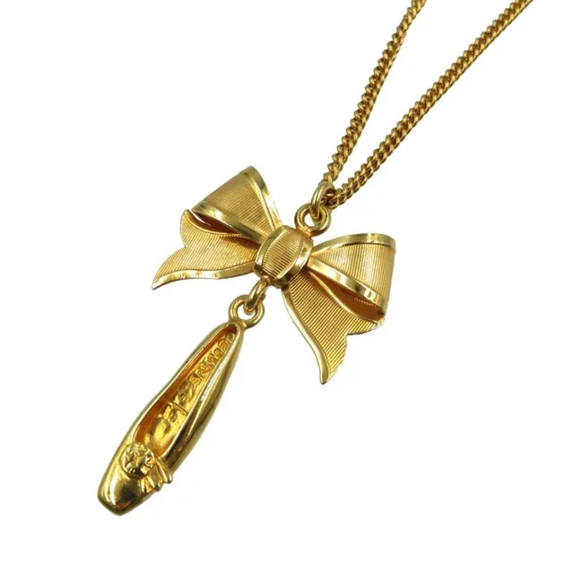 Celine Ribbon Pumps Metal Gold Necklace 0049 in gold from Poshmark