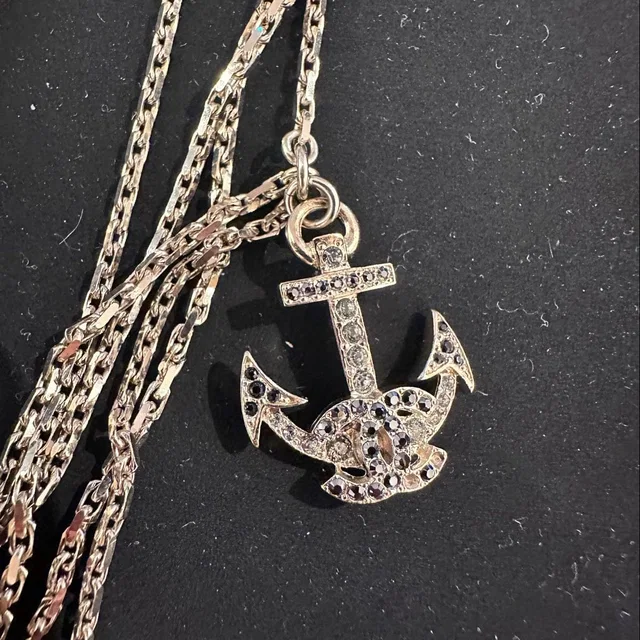 Triple Chain with Chanel Anchors & Charms Necklace from Luxury Promise