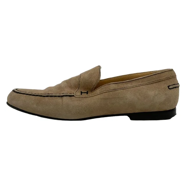 Hermès Loafers Beige in Beige Suede from The Reluxe