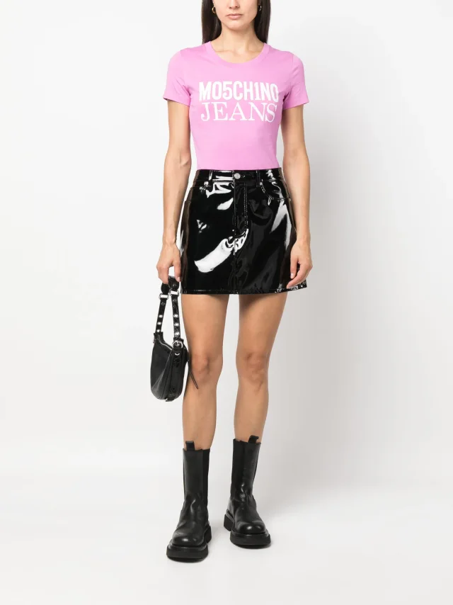 Moschino logo-print cotton T-shirt, photo 2 of 2 from FARFETCH