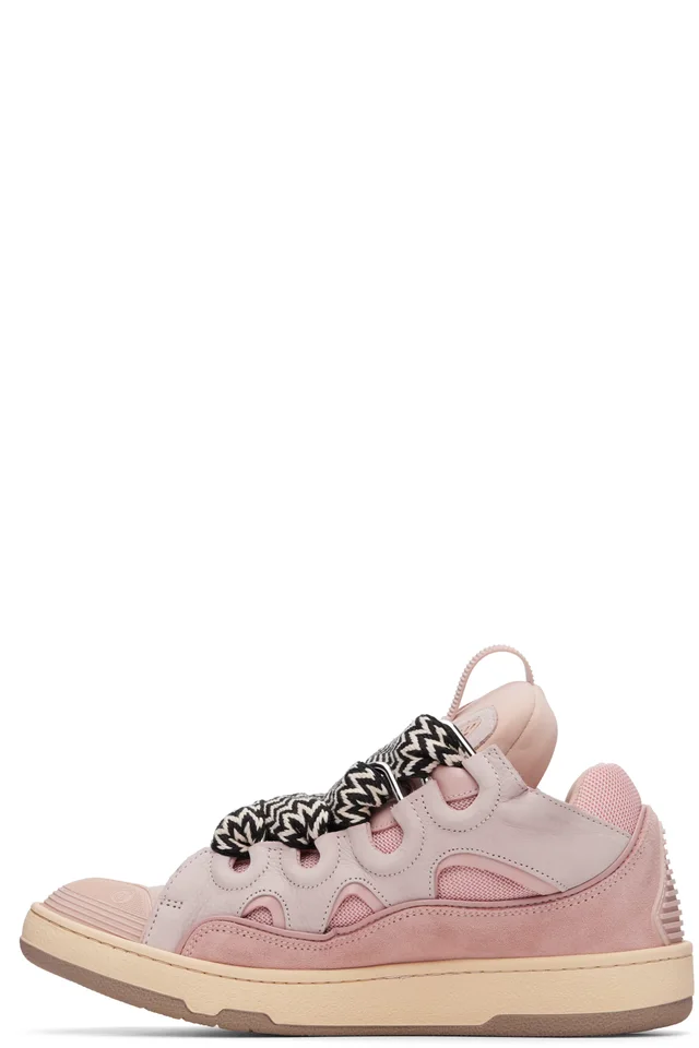 Lanvin Pink Curb Sneakers, photo 3 of 5 from SSENSE