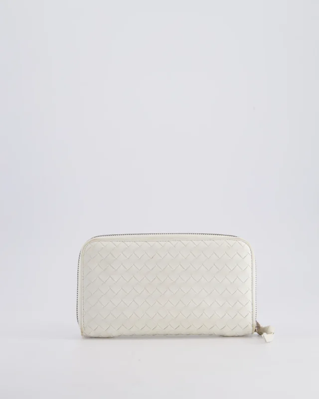 Bottega Veneta Intrecciato Wallet in White Woven leather from Sellier, photo 4 of 12