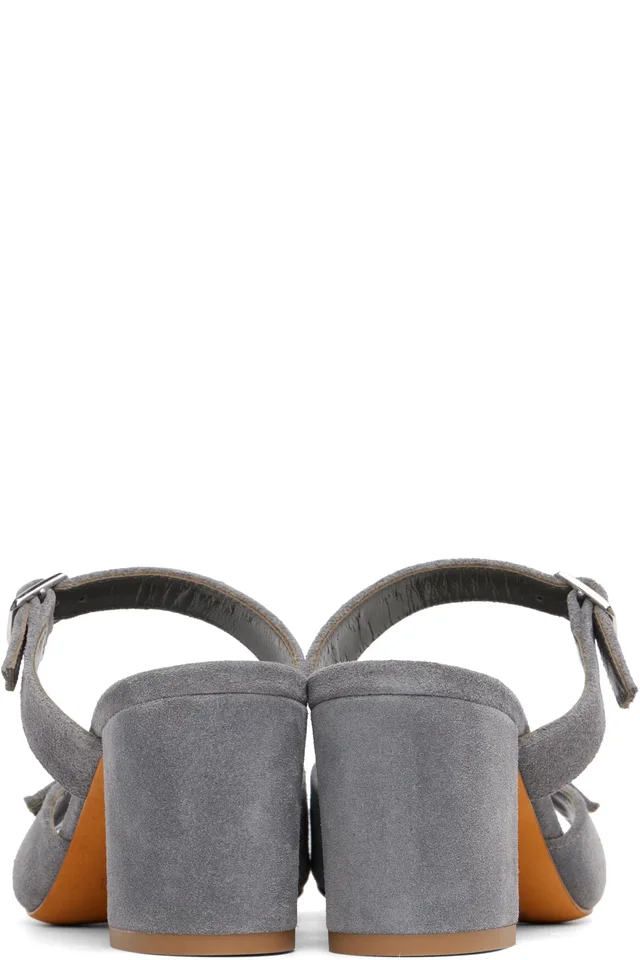 Maryam Nassir Zadeh Gray Una Heeled Sandals, photo 2 of 2 from SSENSE