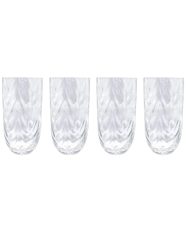 Mariposa Set of 4 Sip Sip Wave Drinking Glasses, image 1 of 1 from Rue La La