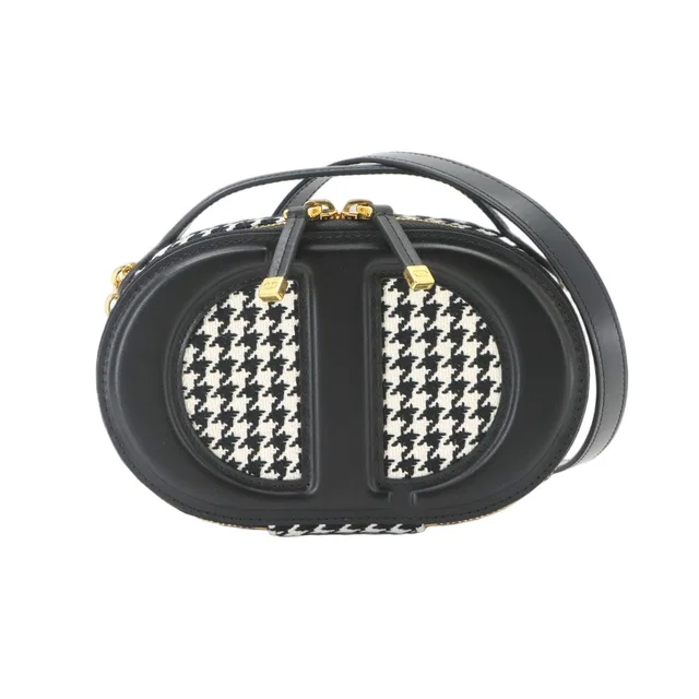 Dior CD Signature Oval Camera Bag Shoulder Canvas Leather in Canvas from The Reluxe