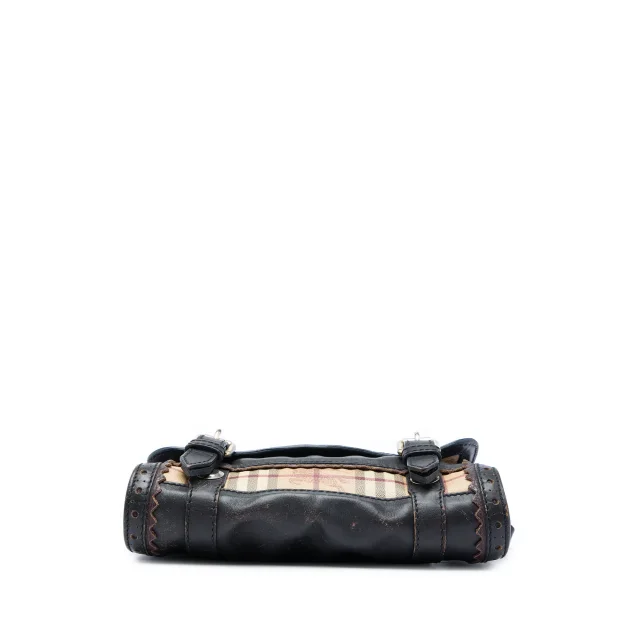 Burberry Haymarket Check Coated Canvas Brogues Doyle Crossbody in Beige Coated canvas from Designer Revival, photo 3 of 6