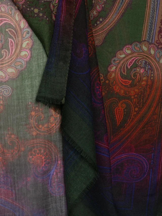 Etro paisley-print scarf, photo 2 of 3 from SENSER