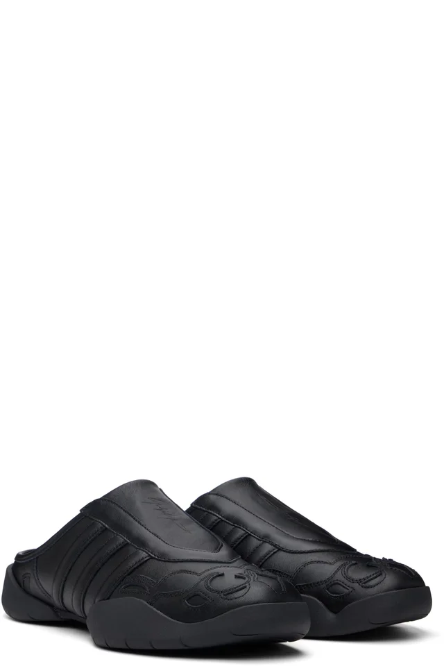 Y-3 Black Regu Sneakers, photo 4 of 5 from SSENSE