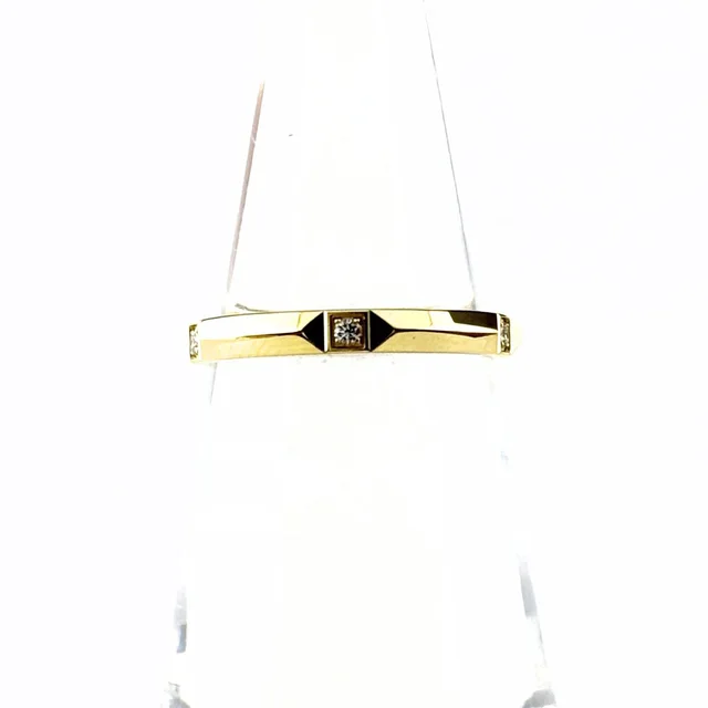 Tiffany & Co. True Band Yellow Gold Ring Pave Diamond in Yellow from The Reluxe