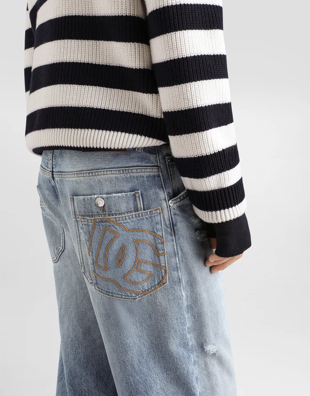 Dolce & Gabbana Distressed Straight-Leg Jeans, photo 5 of 5 from SENSER