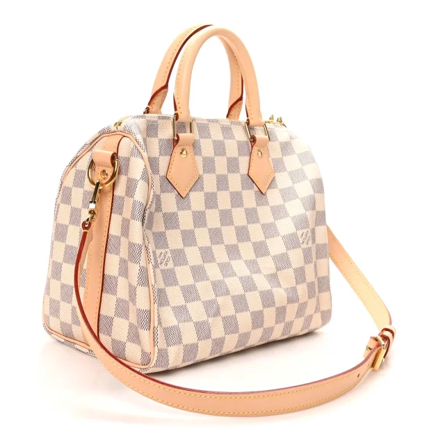 Louis Vuitton Damier Azur Speedy Bandouliere 25 in Canvas from FASHIONPHILE, photo 3 of 10