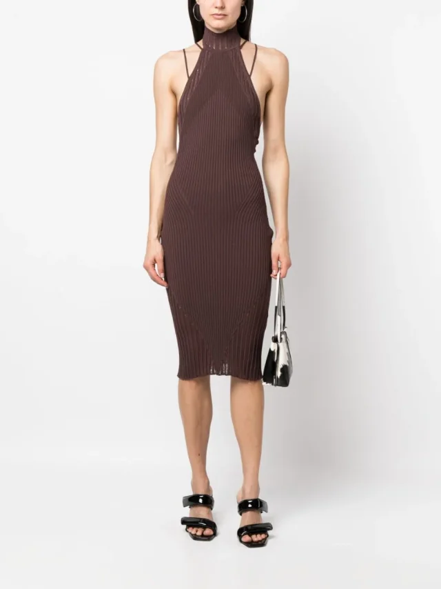Andrea Adamo Ribbed Midi Dress, photo 2 of 5 from Balardi