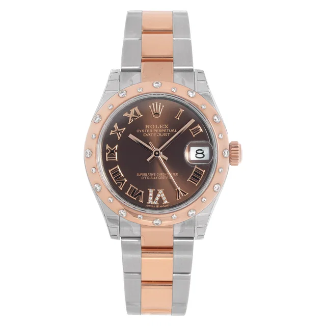 Unused Rolex Datejust 31mm 278341RBR in Stainless Steel, Everose Gold from Gray And Sons