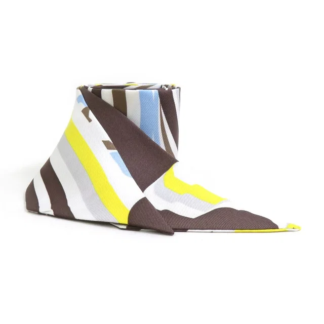 Hermès Scarf Twilly White in White Silk from The Reluxe