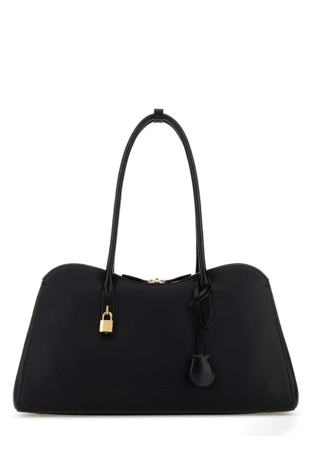 Stella McCartney Fabric Shoulder Bag — Black in Black Leather from HEWI