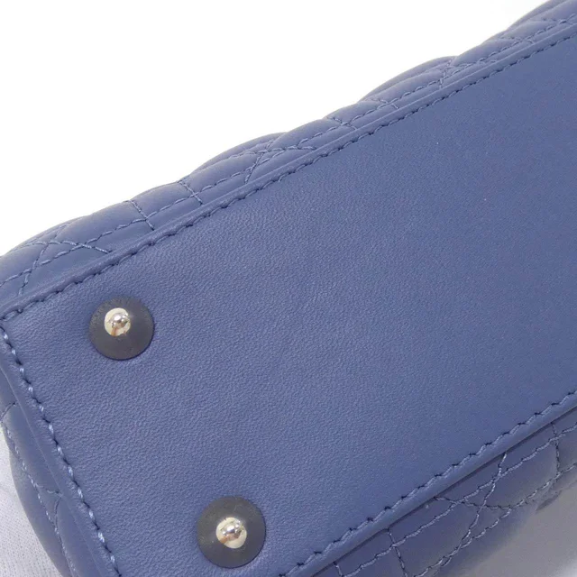 My ABCDior Lady Dior Small Lambskin Bag in Blue Lambskin from LuxUness, photo 3 of 8