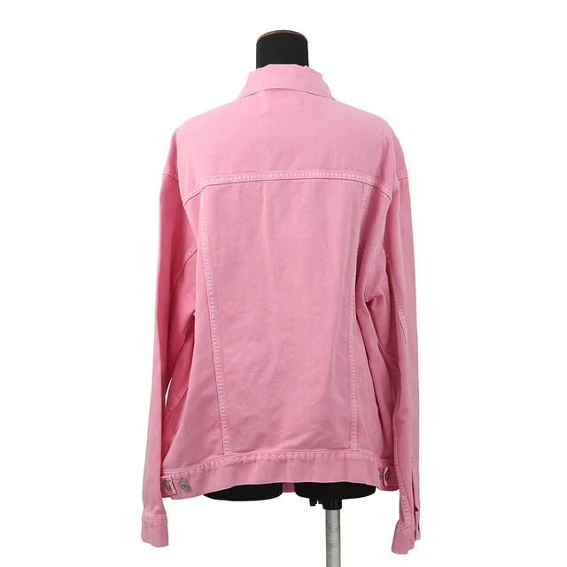 Balenciaga Logo Denim Jacket Size 34 Pink594386TEW378000 Cotton100% in Denim from GALLERY RARE, photo 2 of 3