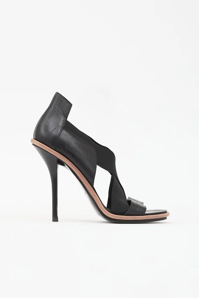 Balenciaga Elastic X Strap Sandal in Crocodile from VSP Consignment