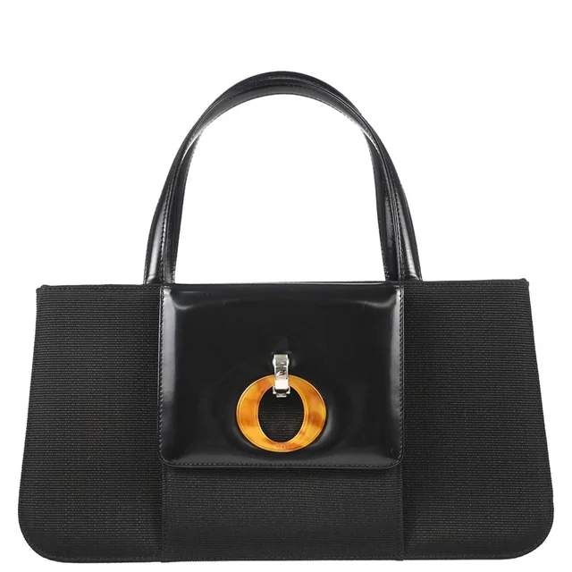 Dior Black Canvas Handbag in Black Canvas from AMORE Vintage Tokyo