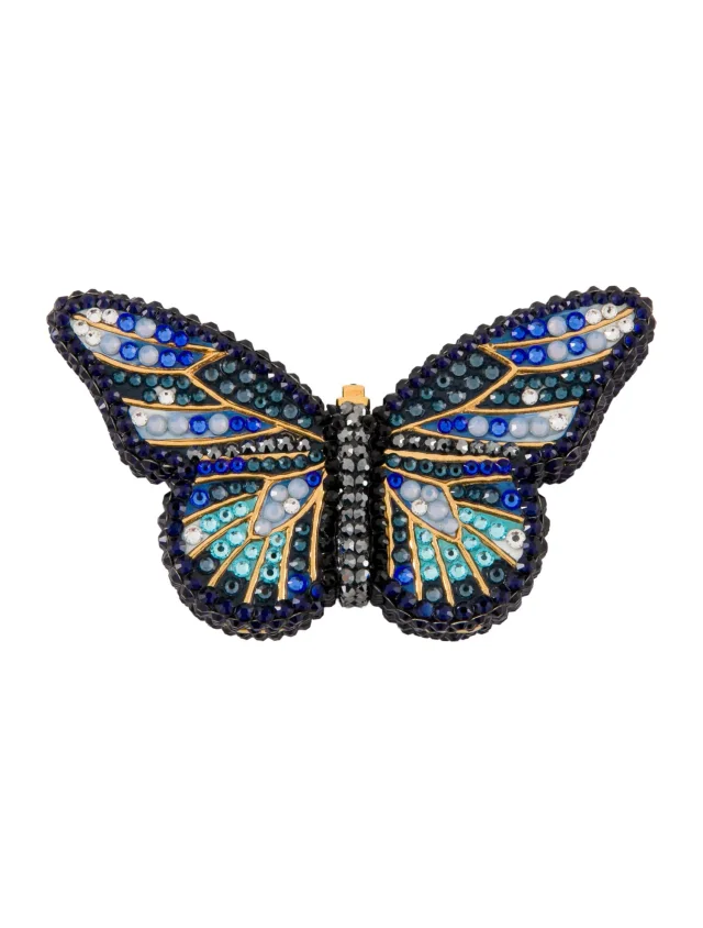 Judith Leiber Butterfly Pill Case in blue|black|gold from The RealReal, photo 3 of 4