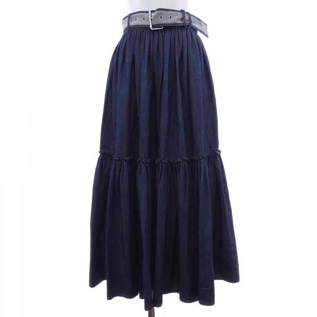 Dior Skirt Navy in Navy from The Reluxe