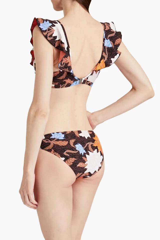 Seafolly Boheme Printed Bikini Briefs in Brown, photo 3 of 4 from THE OUTNET