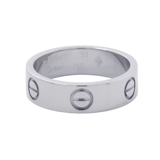 Cartier Love Ring Size Classic/53/#13B4084753/B4084700 18K White Gold in White from GALLERY RARE
