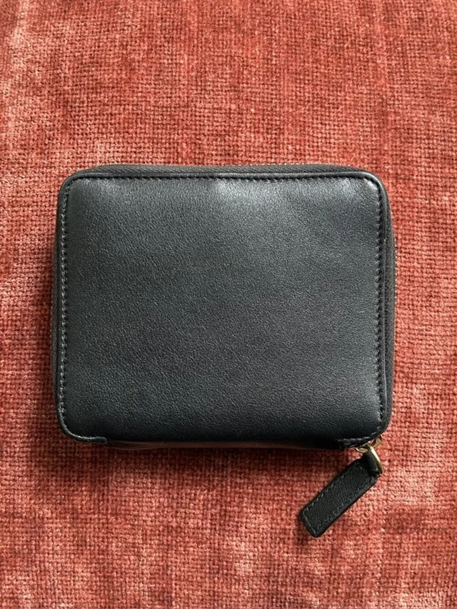Versace Icon Zip Around Compact Wallet, Black in black|gold Calfskin from Poshmark, photo 4 of 10
