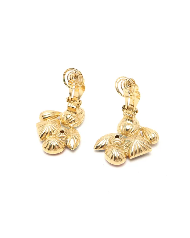 Saint Laurent Rhinestone Clip-on Earrings from A Retro Tale, photo 4 of 4