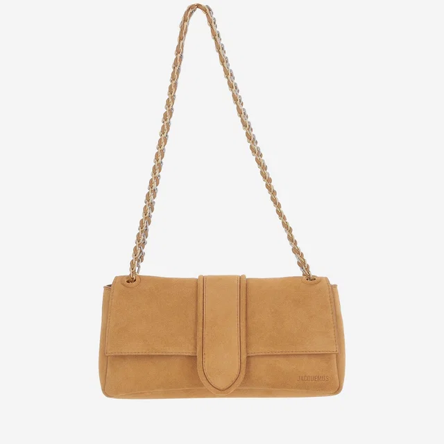 Jacquemus Suede Shoulder Bag — Brown in Brown Suede from HEWI
