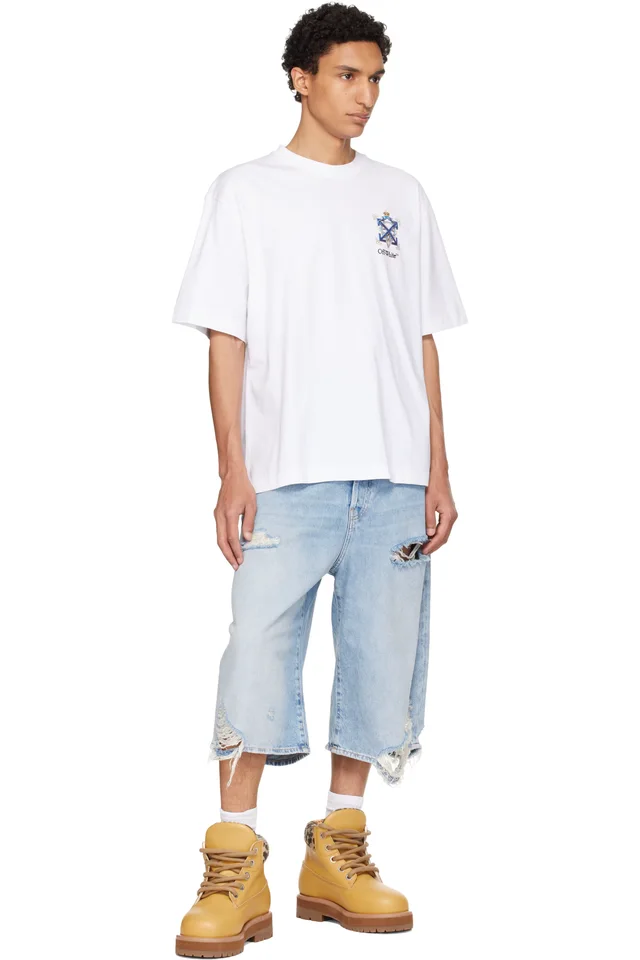 Off-White White Jewel Arrow Skate T-shirt, photo 4 of 4 from SSENSE