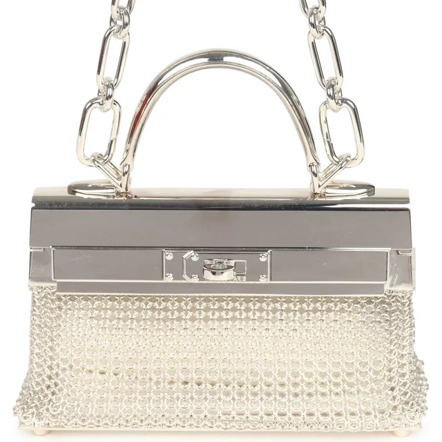 Hermès Kellymorphose Kelly Sac Bijou Chaine Sterling Silver Hardware from Madison Avenue Couture