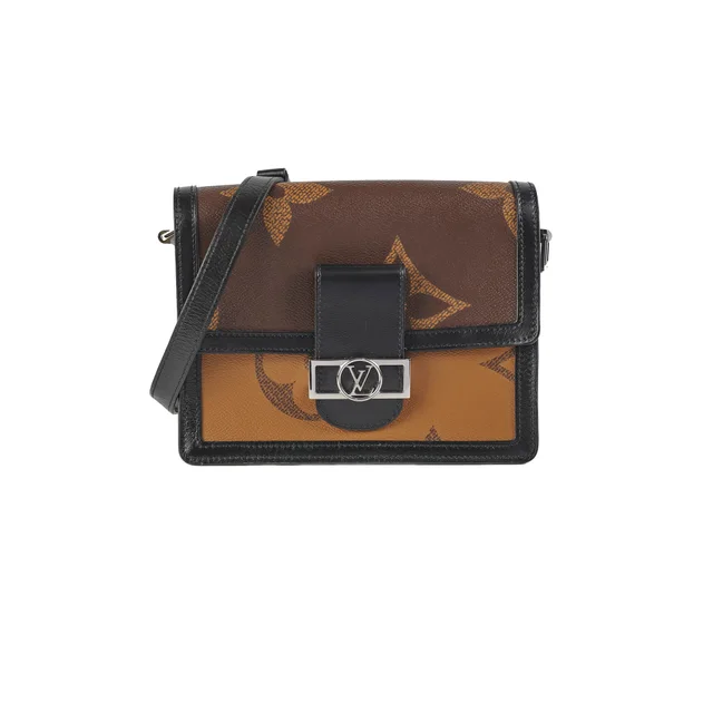 Louis Vuitton Dauphine MM Reverse Monogram Crossbody Bag in Canvas from The Purse Affair