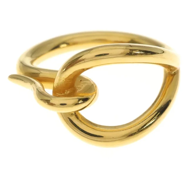 Hermès Jumbo Scarf Ring Plated Gold in Gold from The Reluxe
