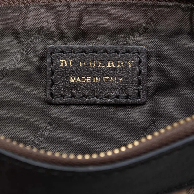 Burberry Haymarket Check Coated Canvas Adeline Fold over Clutch in Beige Coated canvas from Designer Revival, photo 5 of 7