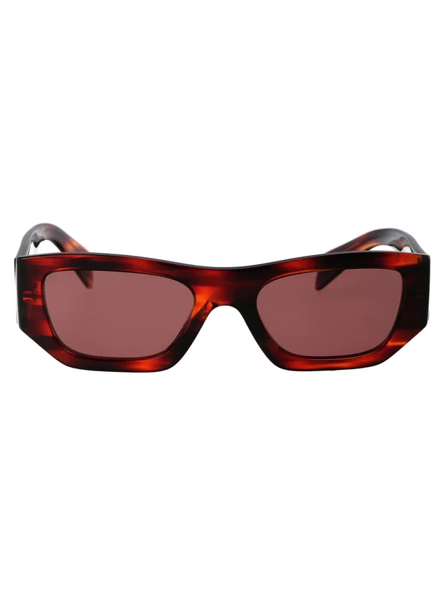 Prada 0pr Havana Red Acetate Sunglasses in Red from HEWI