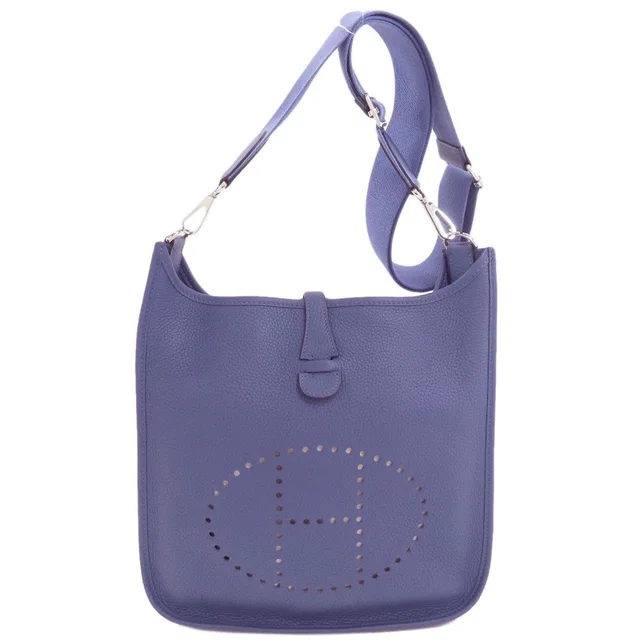 Hermès Evelyne 3 PM Silver Shoulder Bag Taurillon in Silver from The Reluxe