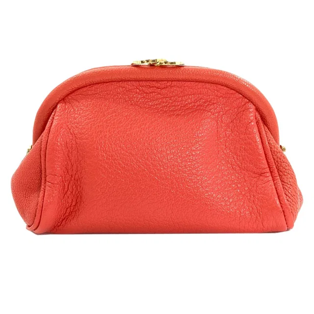 Bvlgari Pouch Leather Red in Red Leather from The Reluxe