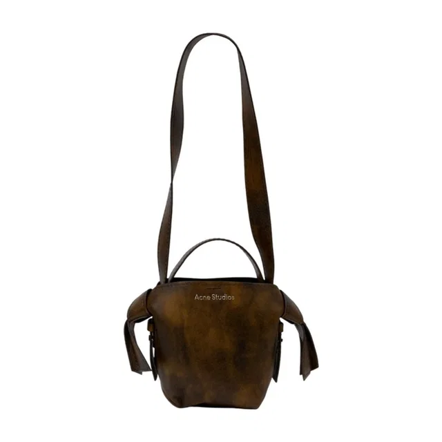Acne Studios Shoulder Bag — Brown Calfskin in Brown Calfskin from HEWI
