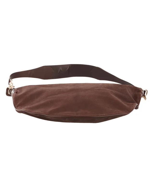 Gucci Large Brown Suede Attache Shoulder Bag in Brown Suede from Luxury Promise, photo 5 of 13